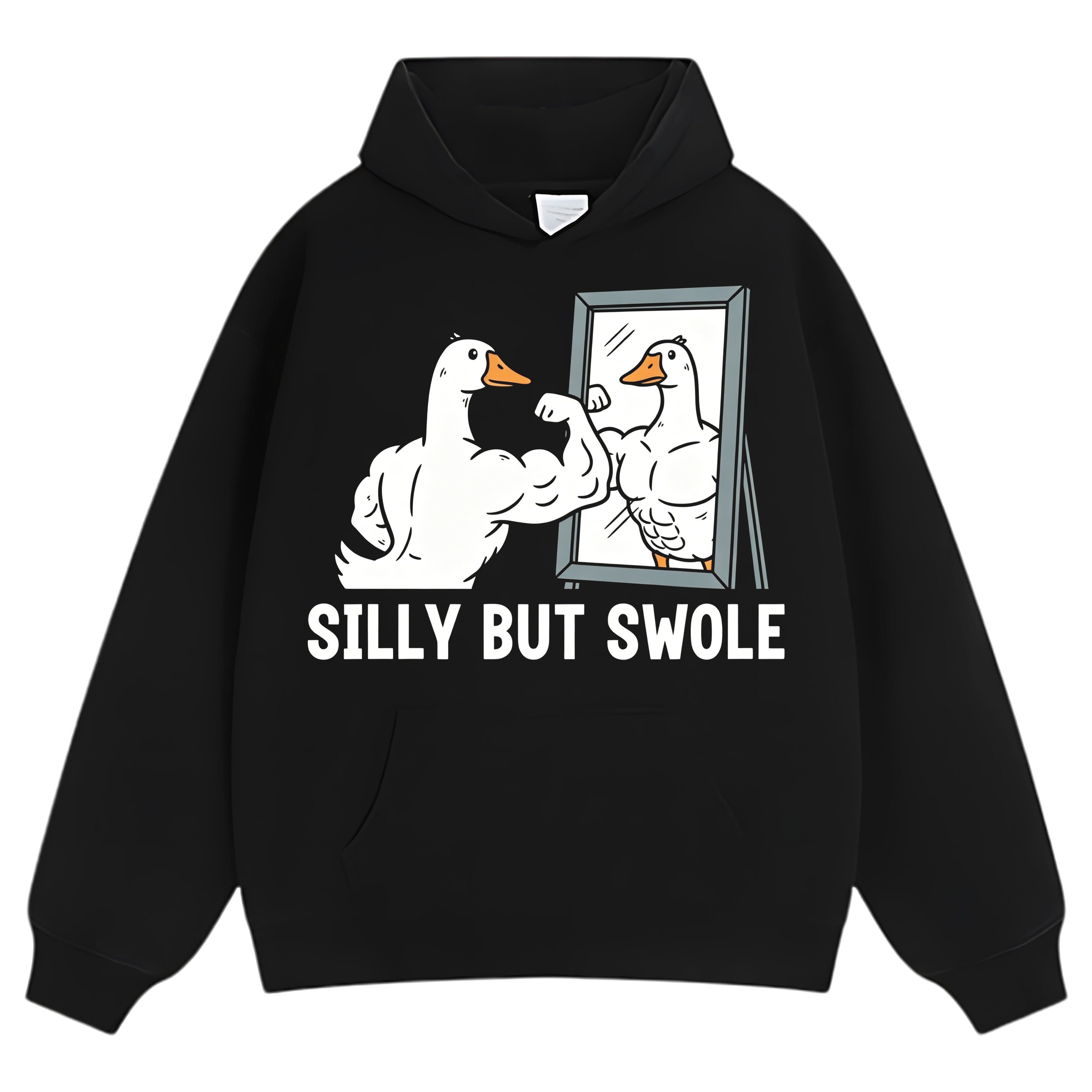 FUNNY SILLY BUT SWOLE GYM GOOSE TANK TOP & TEE & LONG SLEEVE & LAYERED LS & HOODIE