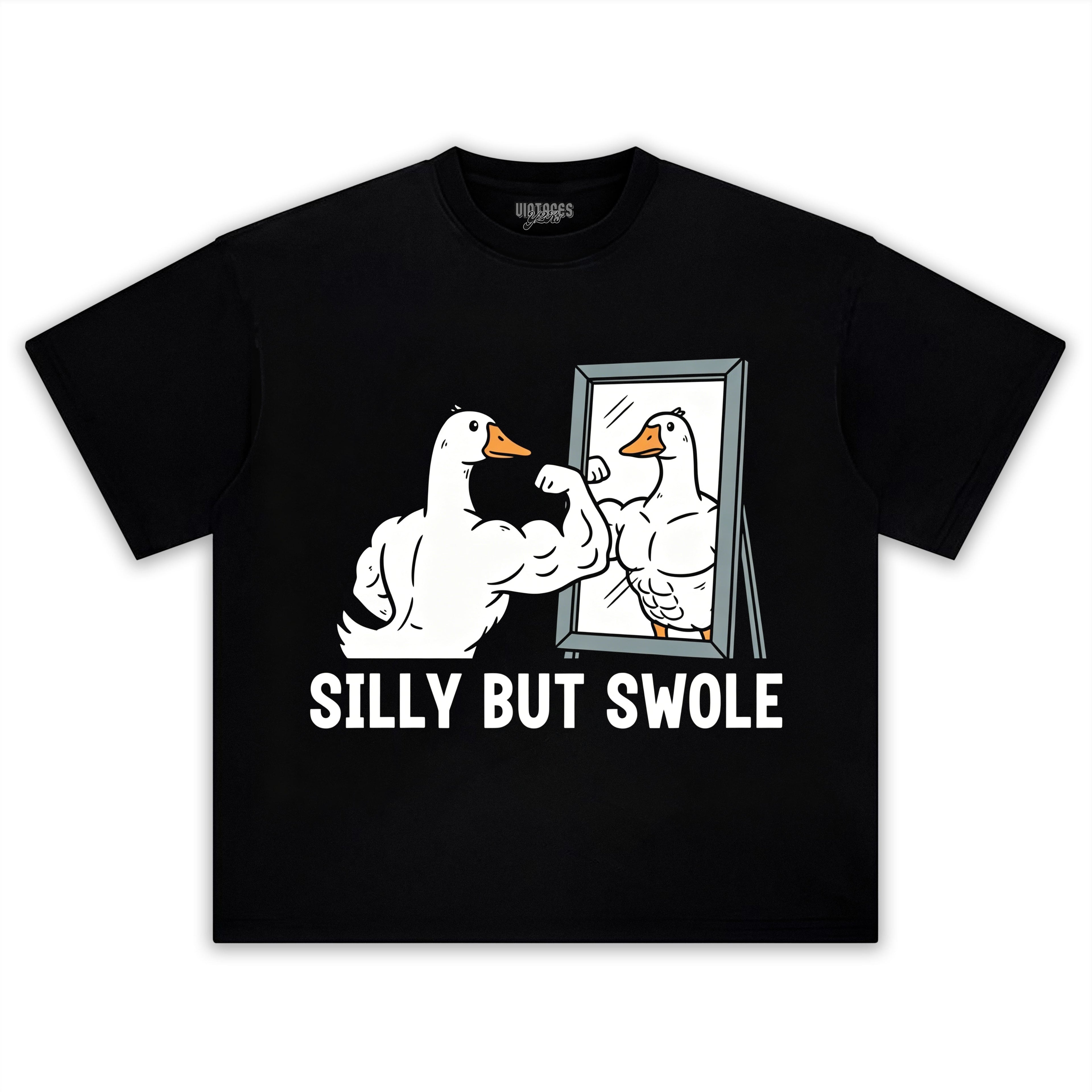 FUNNY SILLY BUT SWOLE GYM GOOSE TANK TOP & TEE & LONG SLEEVE & LAYERED LS & HOODIE