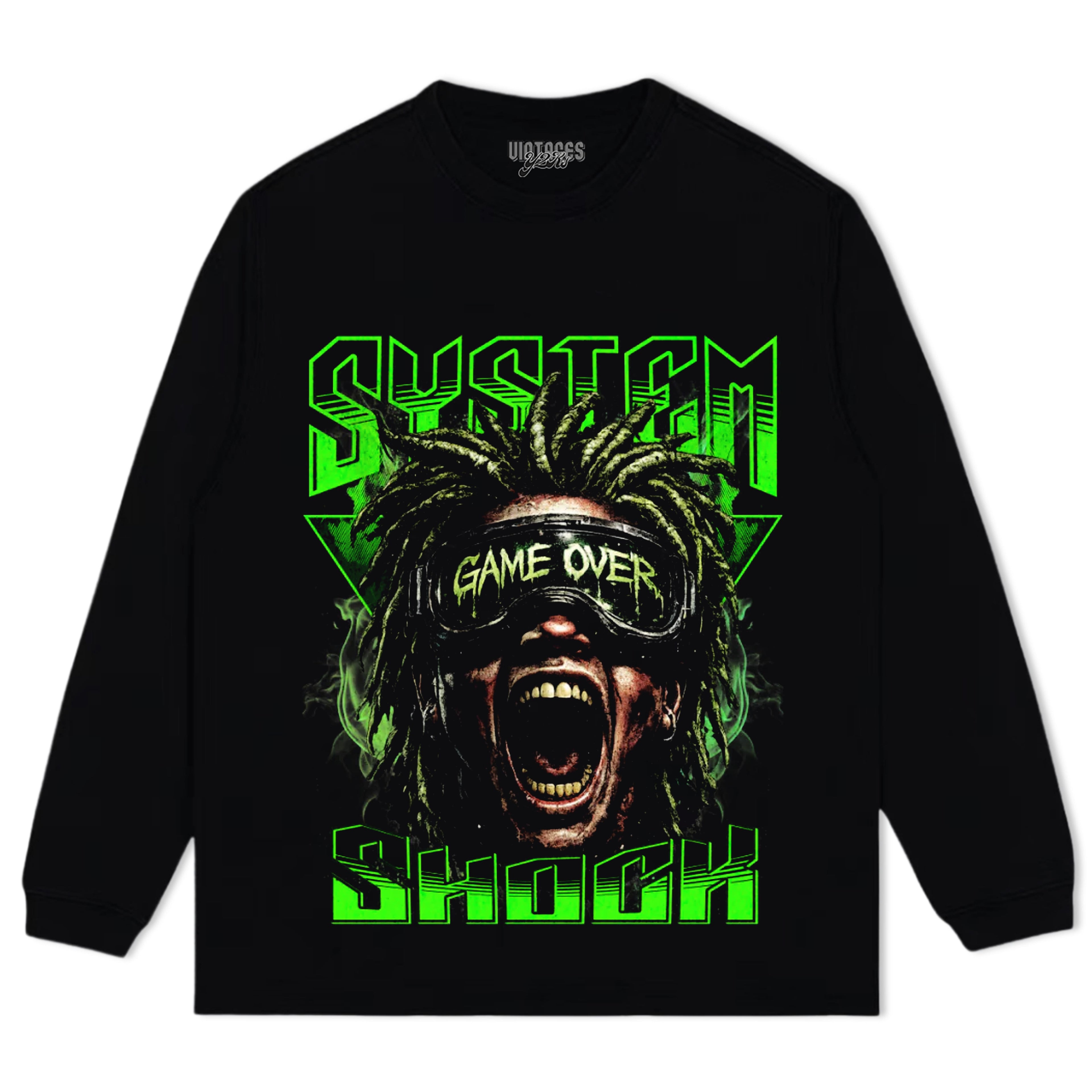 GAME OVER RAGE GRAPHIC STREETWEAR TANK TOP & TEE & LONG SLEEVE & LAYERED LS & HOODIE
