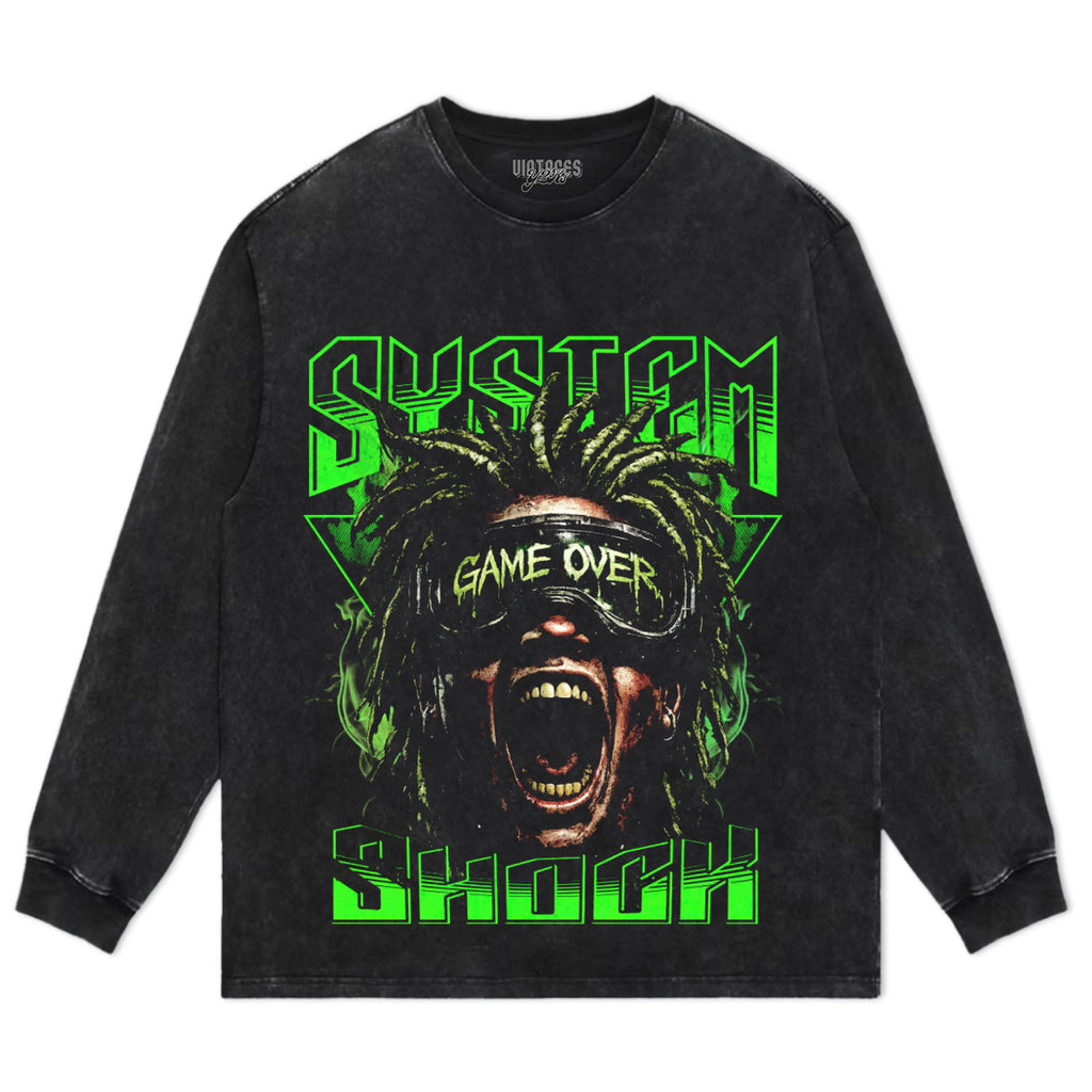 GAME OVER RAGE GRAPHIC STREETWEAR TANK TOP & TEE & LONG SLEEVE & LAYERED LS & HOODIE