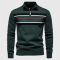 Fitted Classic Men's Half Zip Sweater - Slim Knit, Everyday