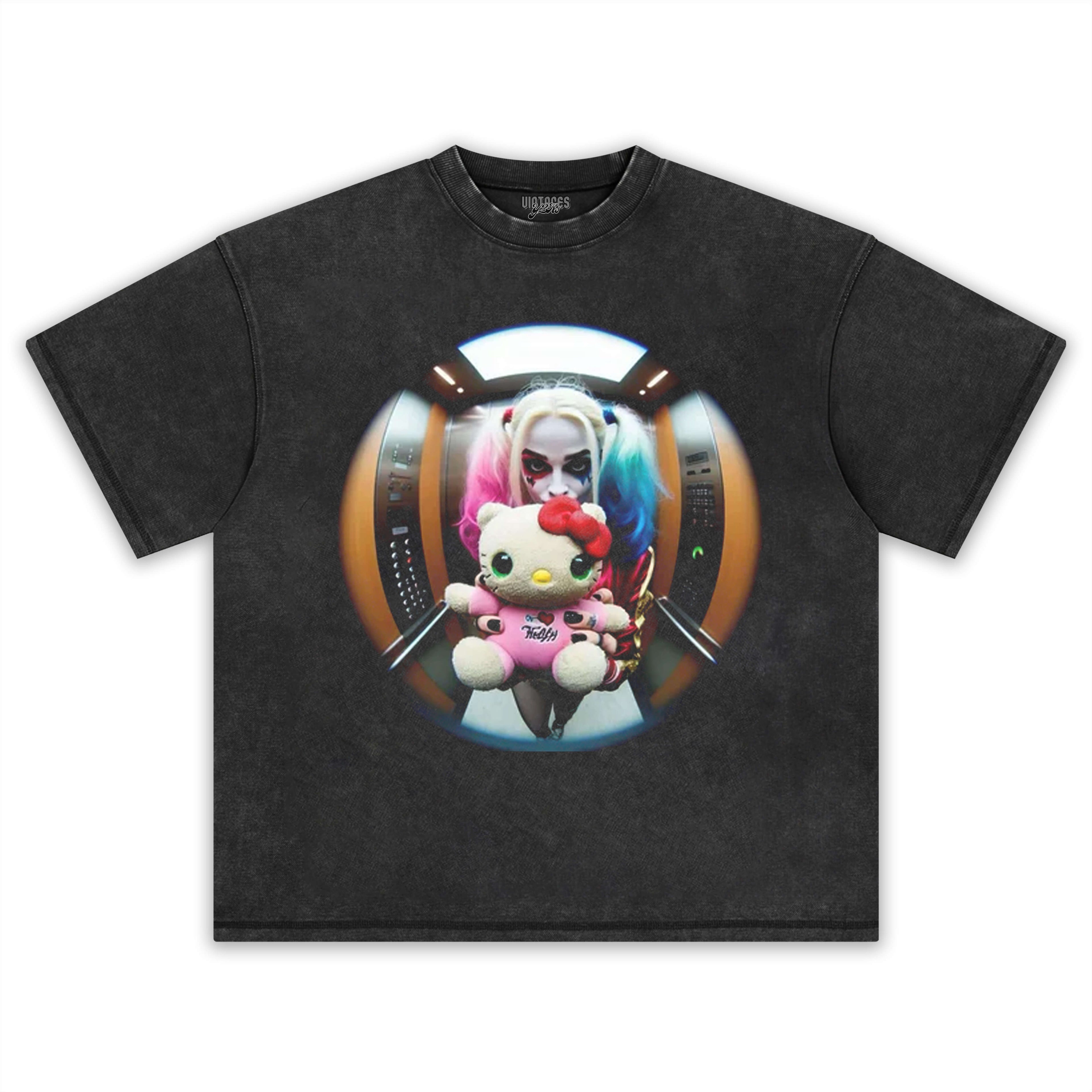 HARLEY QUINN & HELLO KITTY TEE