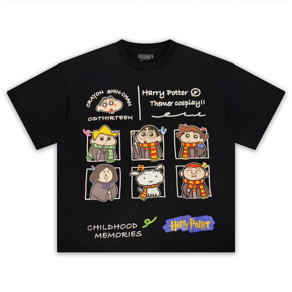 HOGWARTS MEETS SHIN CHAN 2 TEE