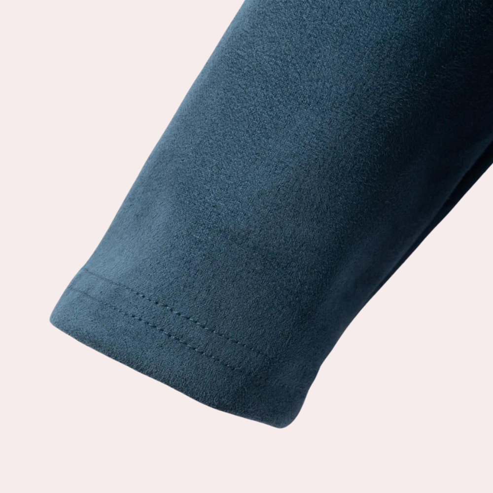 Warm Classic Men's Sweater - Raglan Zip Neck, Wool Blend