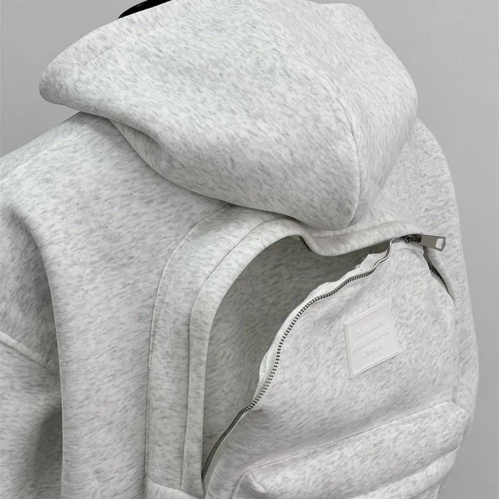 Hooded Sweatshirt with Backpack Design for Men, Casual Stylish Hoodie for Everyday Comfort