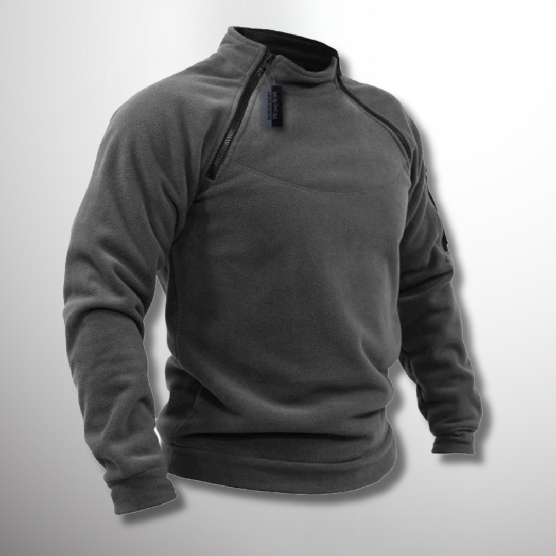 Insulating Men's Fleece Pullover - Tactical Zip Crew