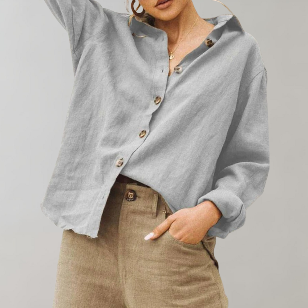 Lightweight & Flattering women’s blouse – breathable cotton, for summer outings