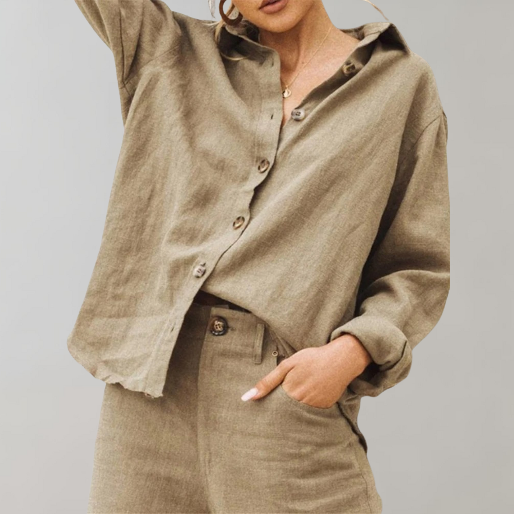 Lightweight & Flattering women’s blouse – breathable cotton, for summer outings