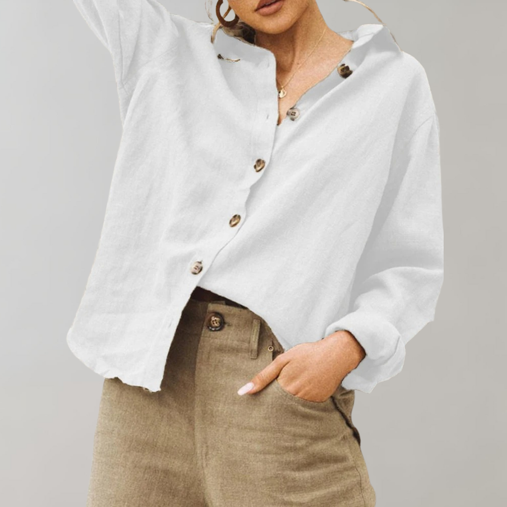 Lightweight & Flattering women’s blouse – breathable cotton, for summer outings