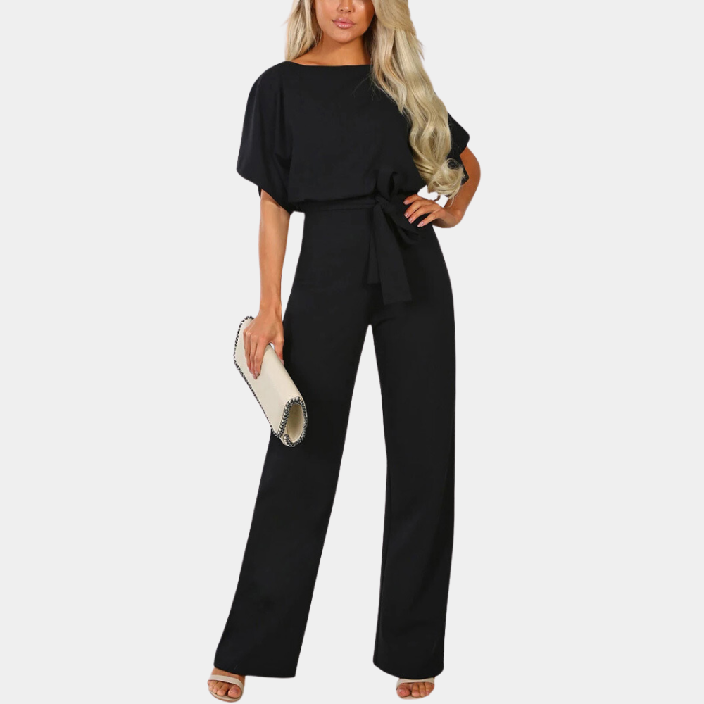 Lightweight & flattering women’s jumpsuit – classic cut, breathable fabric, for any occasion