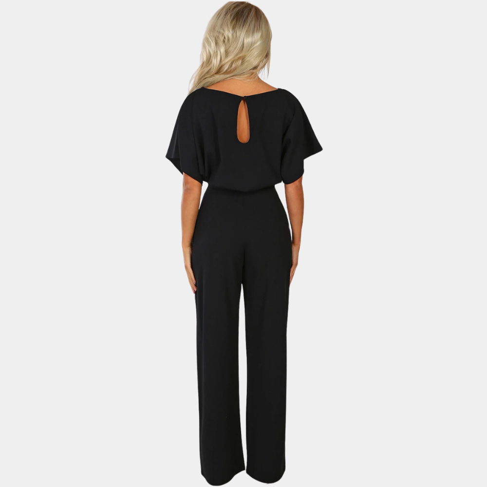 Lightweight & flattering women’s jumpsuit – classic cut, breathable fabric, for any occasion