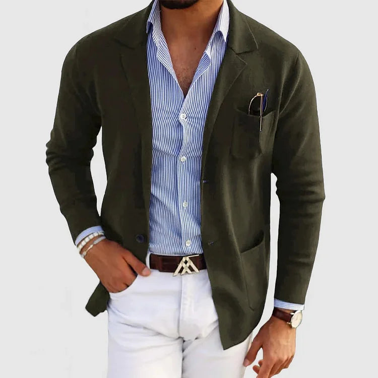Lightweight men's blazer jacket – classic tailored fit, premium fabric, for formal occasions