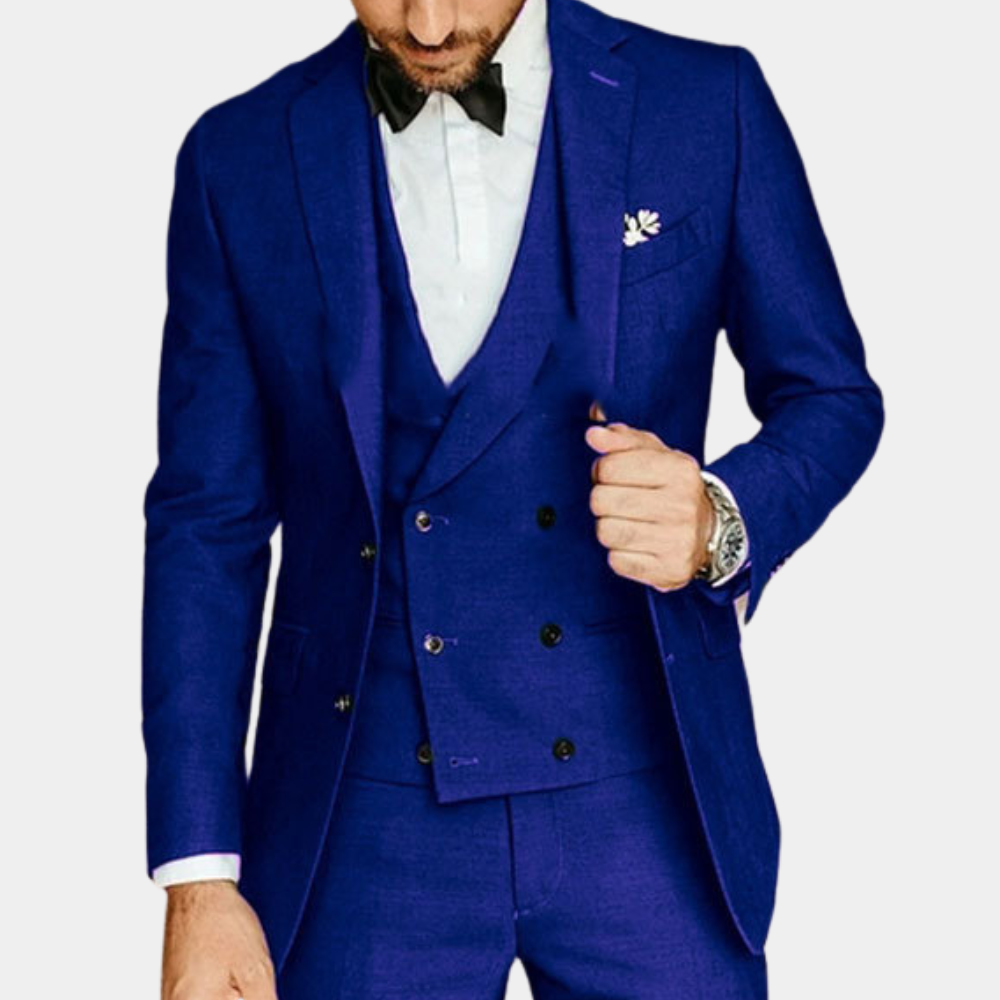 Lightweight men's suit – tailored fit, high-quality fabric, for summer weddings