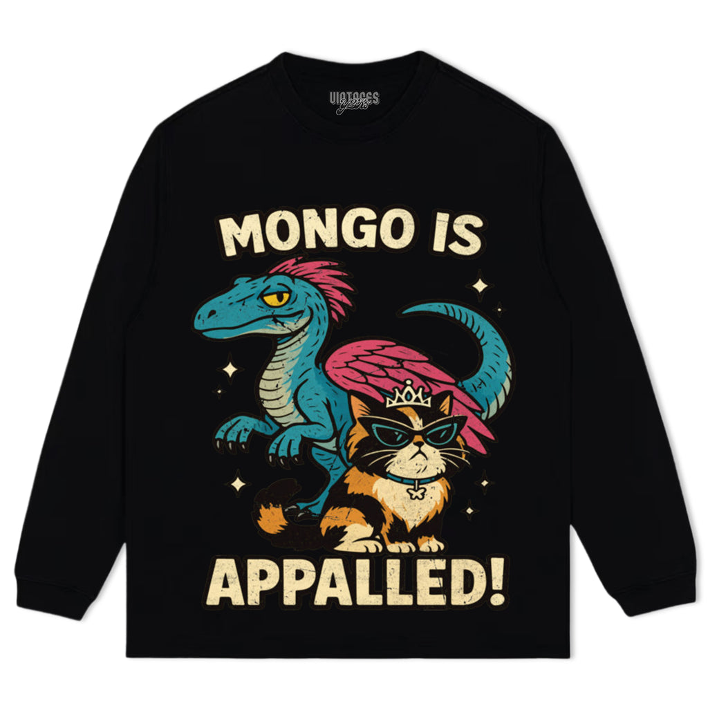 MONGO IS APPALLED! DUNGEON CRAWLER CARL TEE & LS & HOODIE