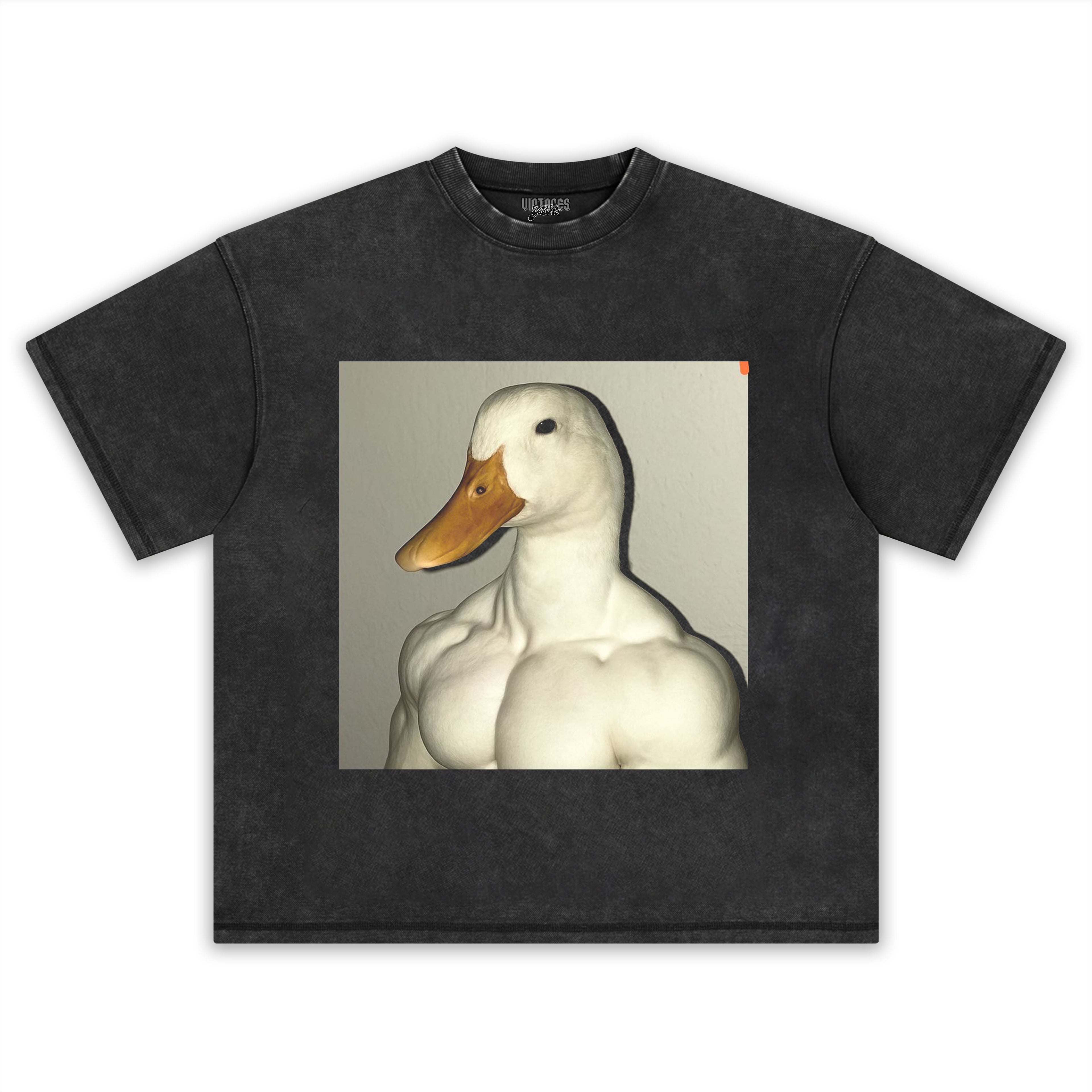 MUSCLE GOOSE MEME TEE & LS & HOODIE
