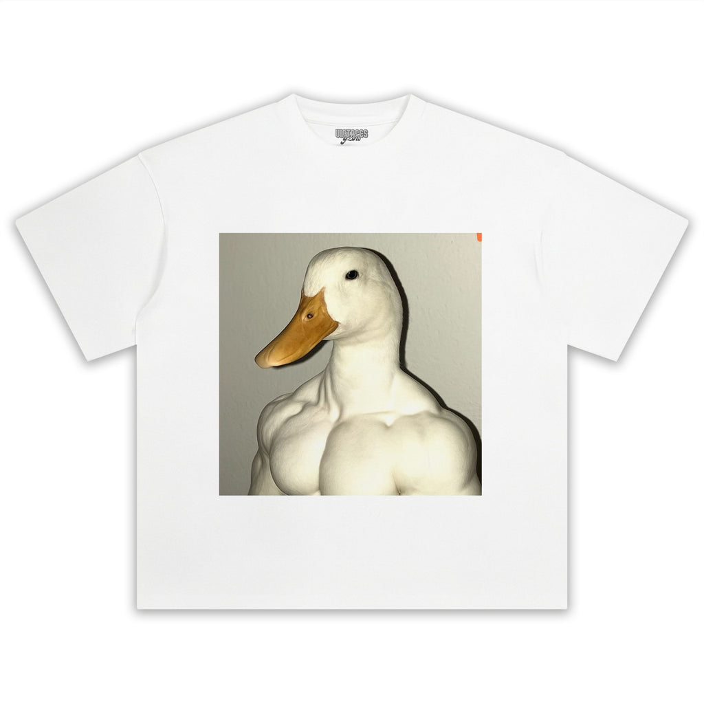 MUSCLE GOOSE MEME TEE & LS & HOODIE