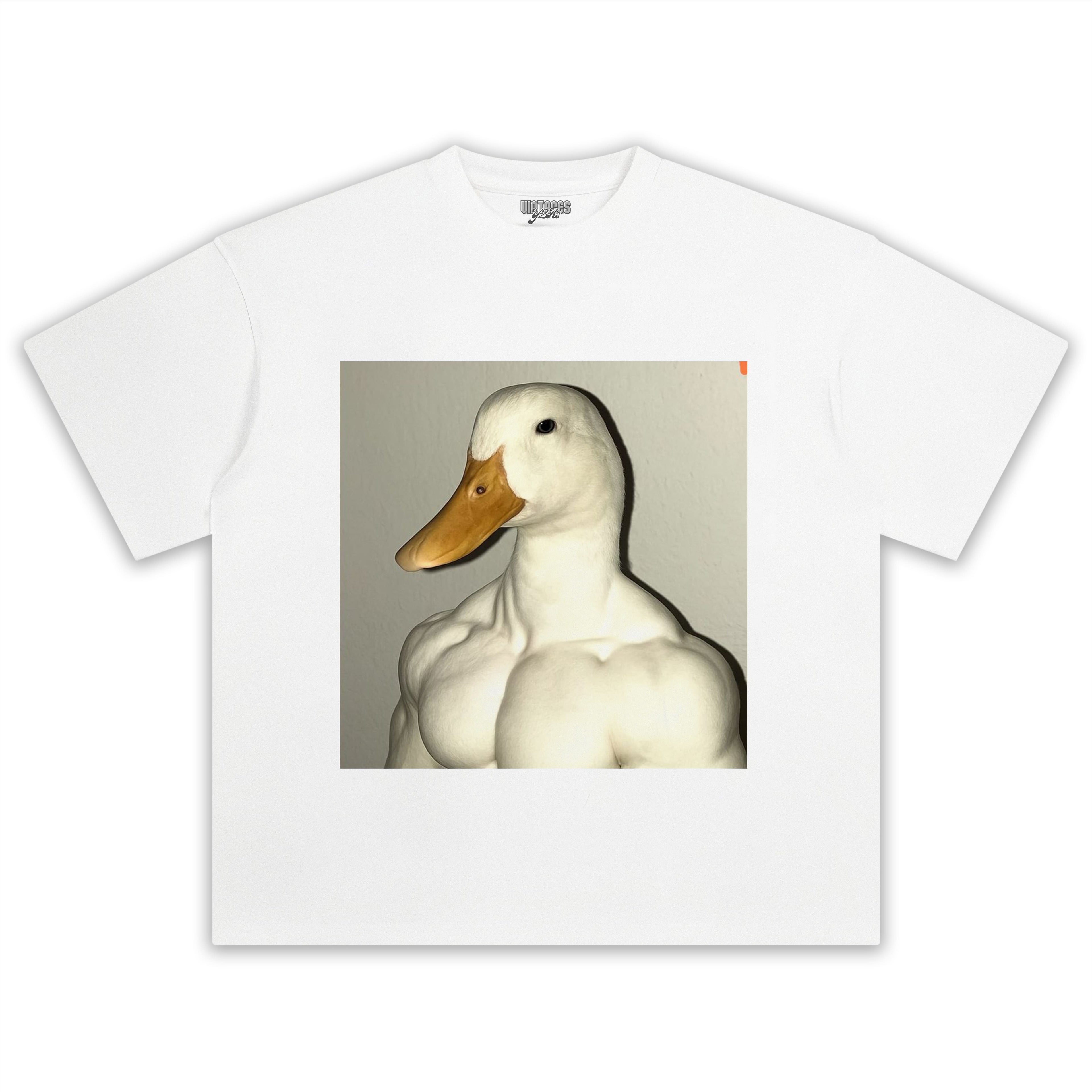 MUSCLE GOOSE MEME TEE & LS & HOODIE
