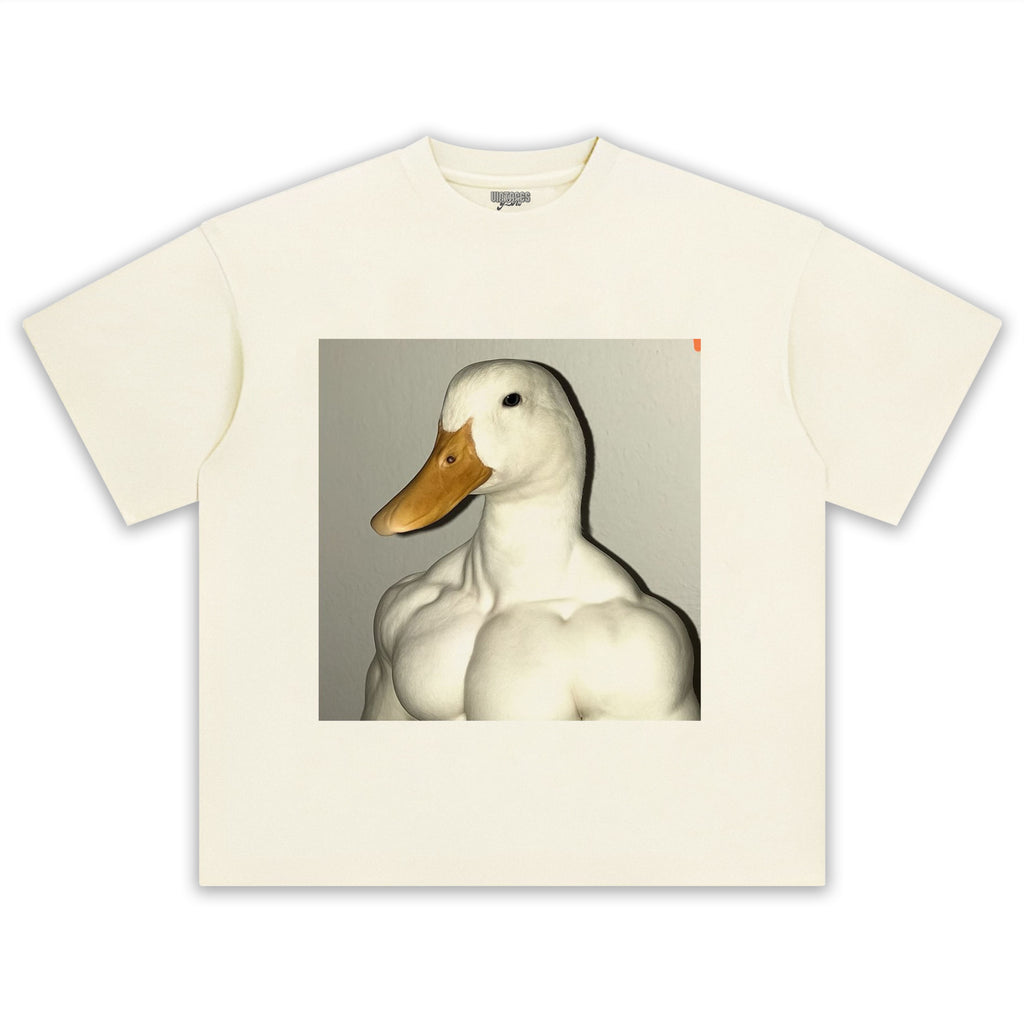 MUSCLE GOOSE MEME TEE & LS & HOODIE