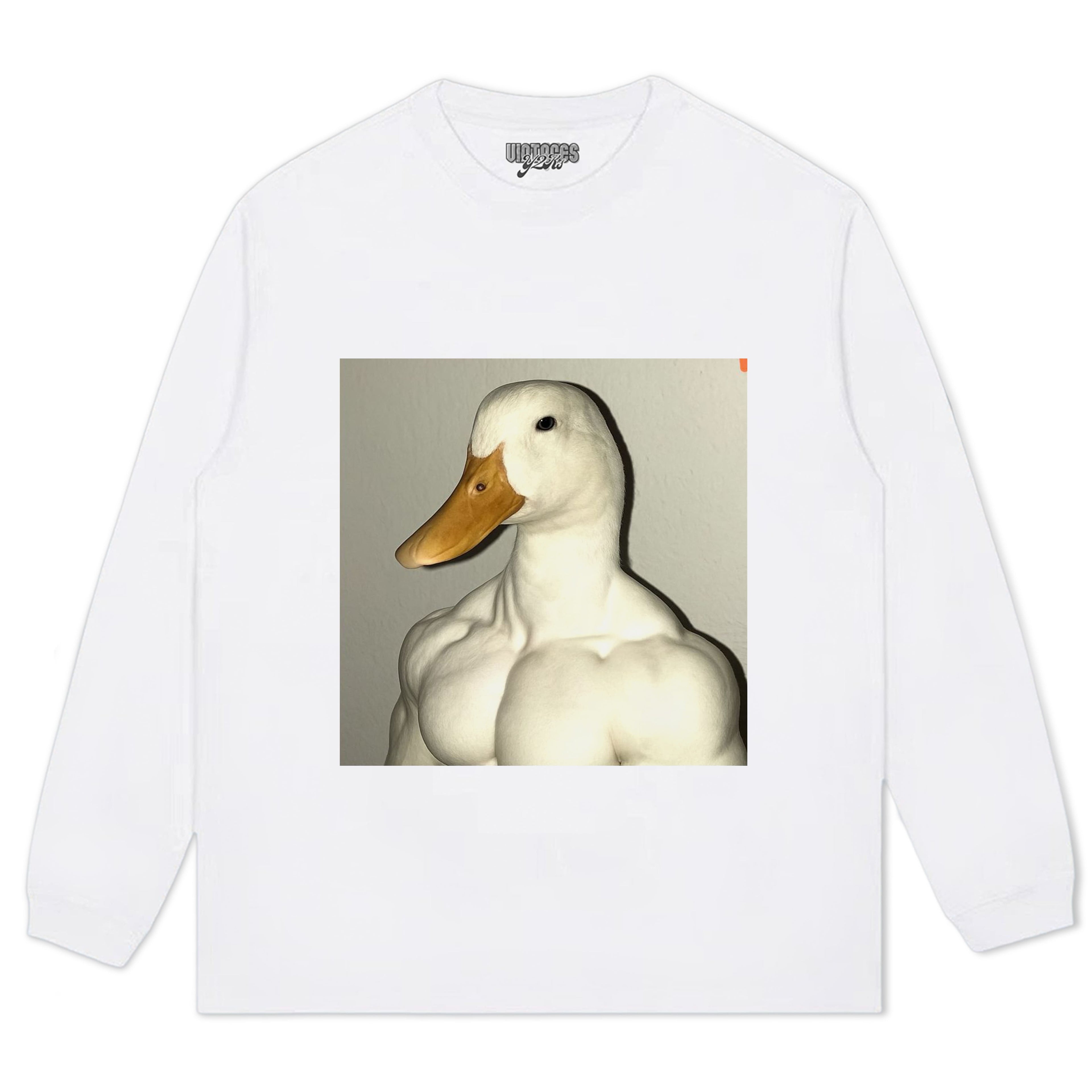 MUSCLE GOOSE MEME TEE & LS & HOODIE