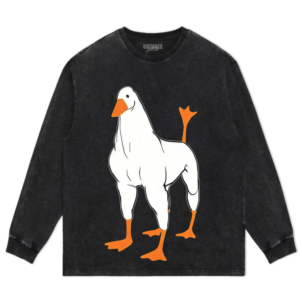 MUSCLE GOOSE TEE & LS & HOODIE