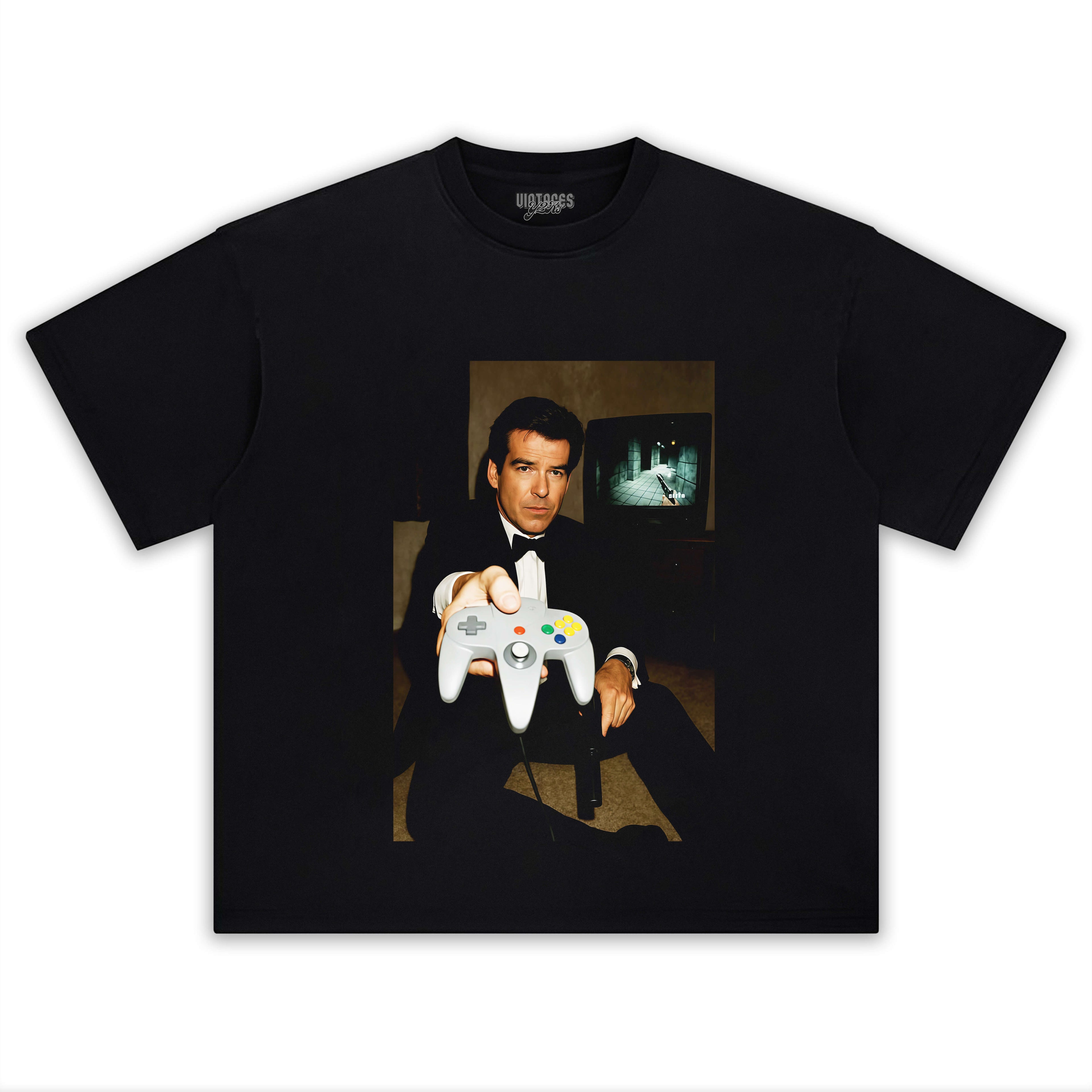 NINTENDO N64 JAMES BOND  'YOUR TURN' FUNNY T-SHIRT