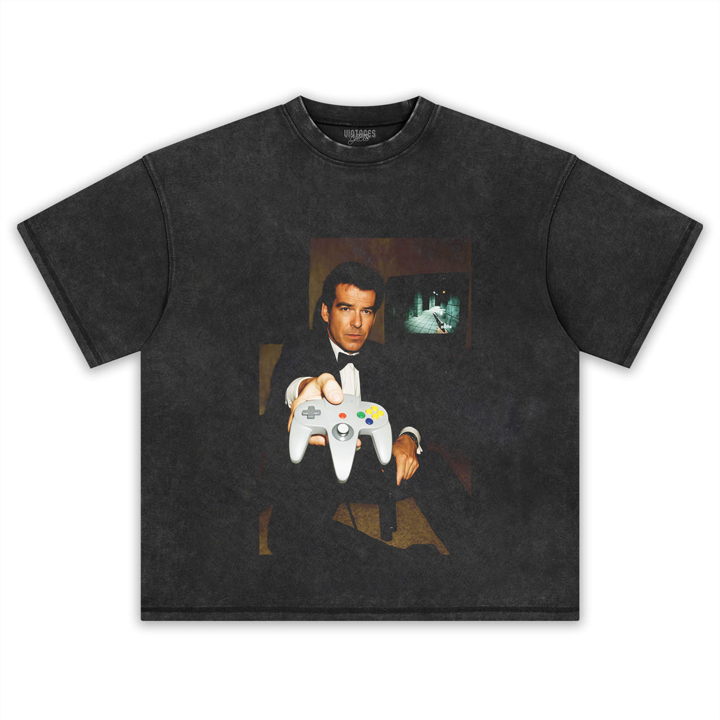 NINTENDO N64 JAMES BOND  'YOUR TURN' FUNNY T-SHIRT