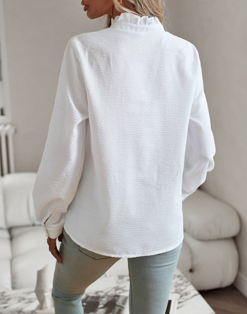 Airy Loose Fit Blouse for Women in Soft Breathable Fabric - Stylish Summer Top Available in Multiple Colors