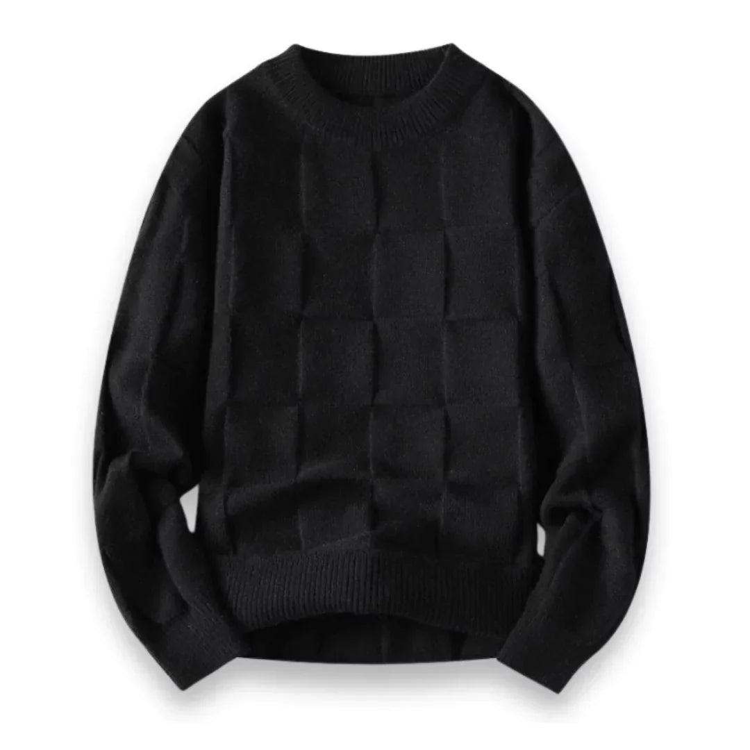 Soft Classic Men's Sweater - Crewneck, Cotton, Office Wear