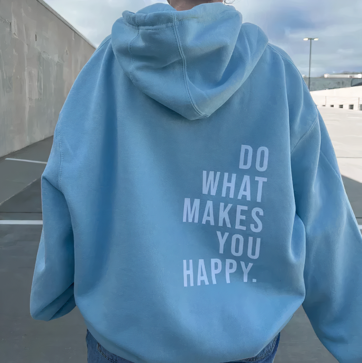 Oversized Relaxed Women's Hoodie - Dropped Shoulder Cotton