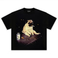 PUG SMOKING DOG LOVERS TANK TOP & TEE & LONG SLEEVE & LAYERED LS & HOODIE