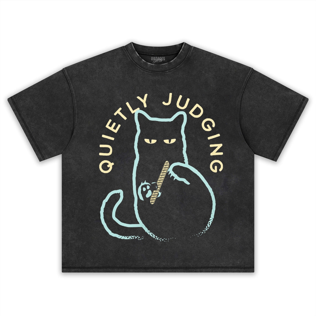 QUIETLY JUDGING TEE