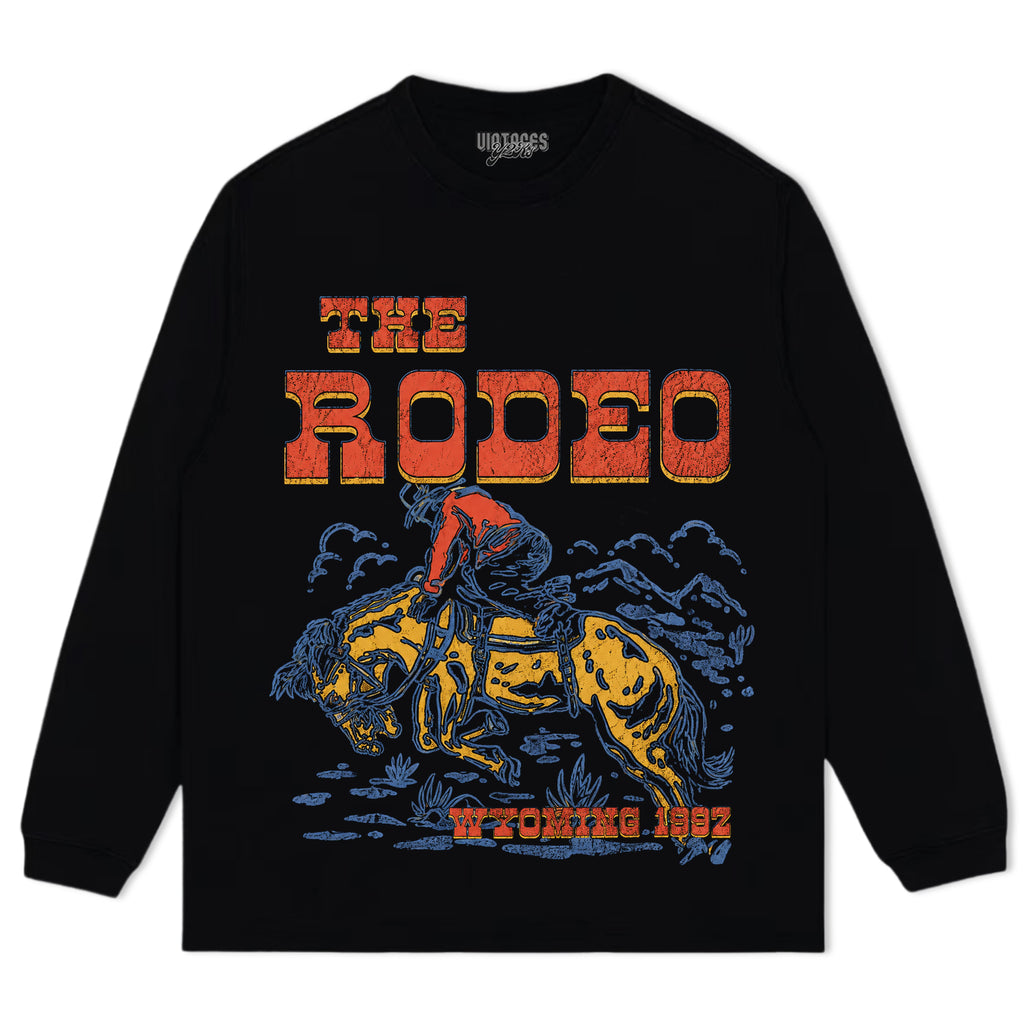 RETRO COWBOY RODEO SHIRT WESTERN TANK TOP & TEE & LONG SLEEVE & LAYERED LS & HOODIE
