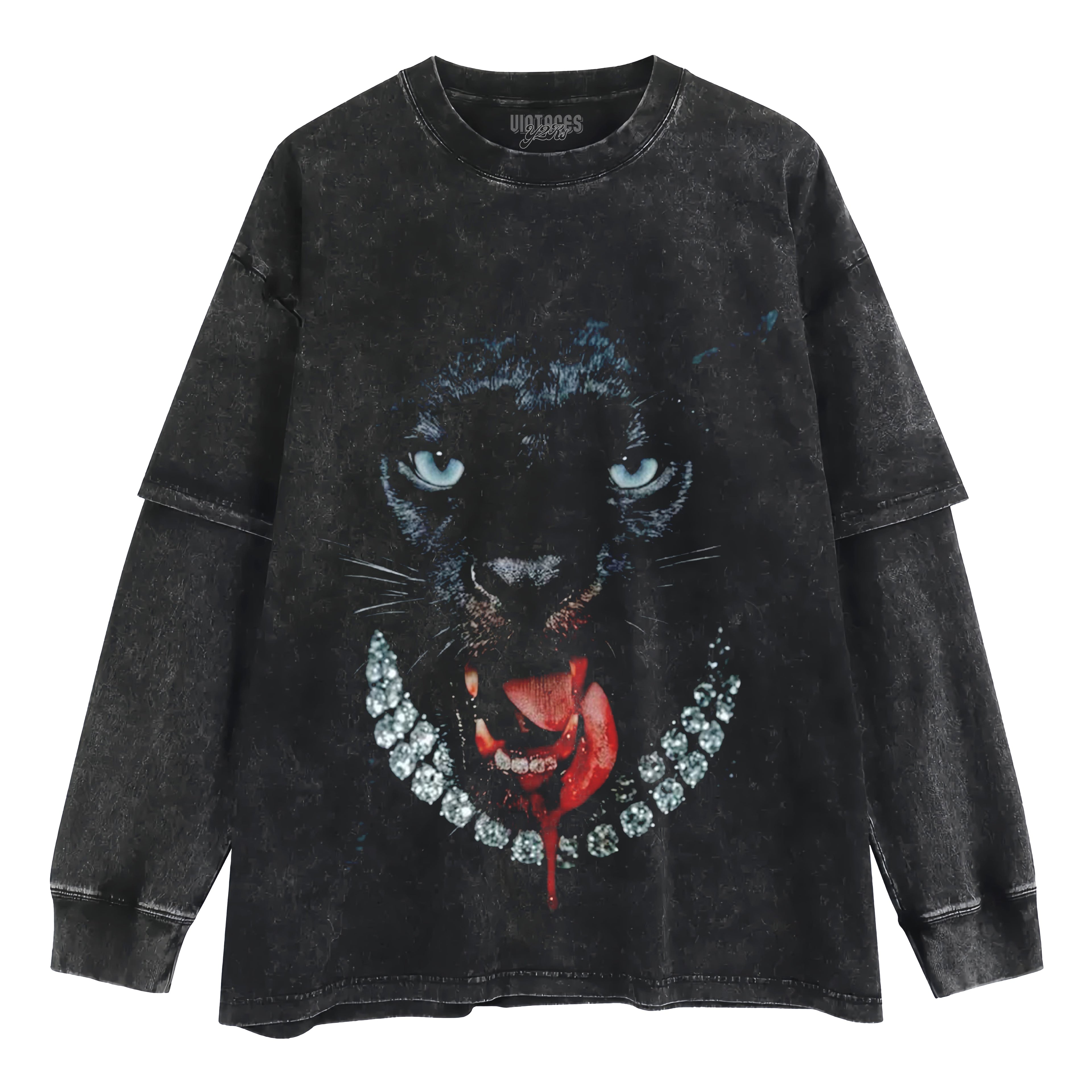 RETRO STREET STYLE & BLACK PANTHER TANK TOP & TEE & LONG SLEEVE & LAYERED LS & HOODIE