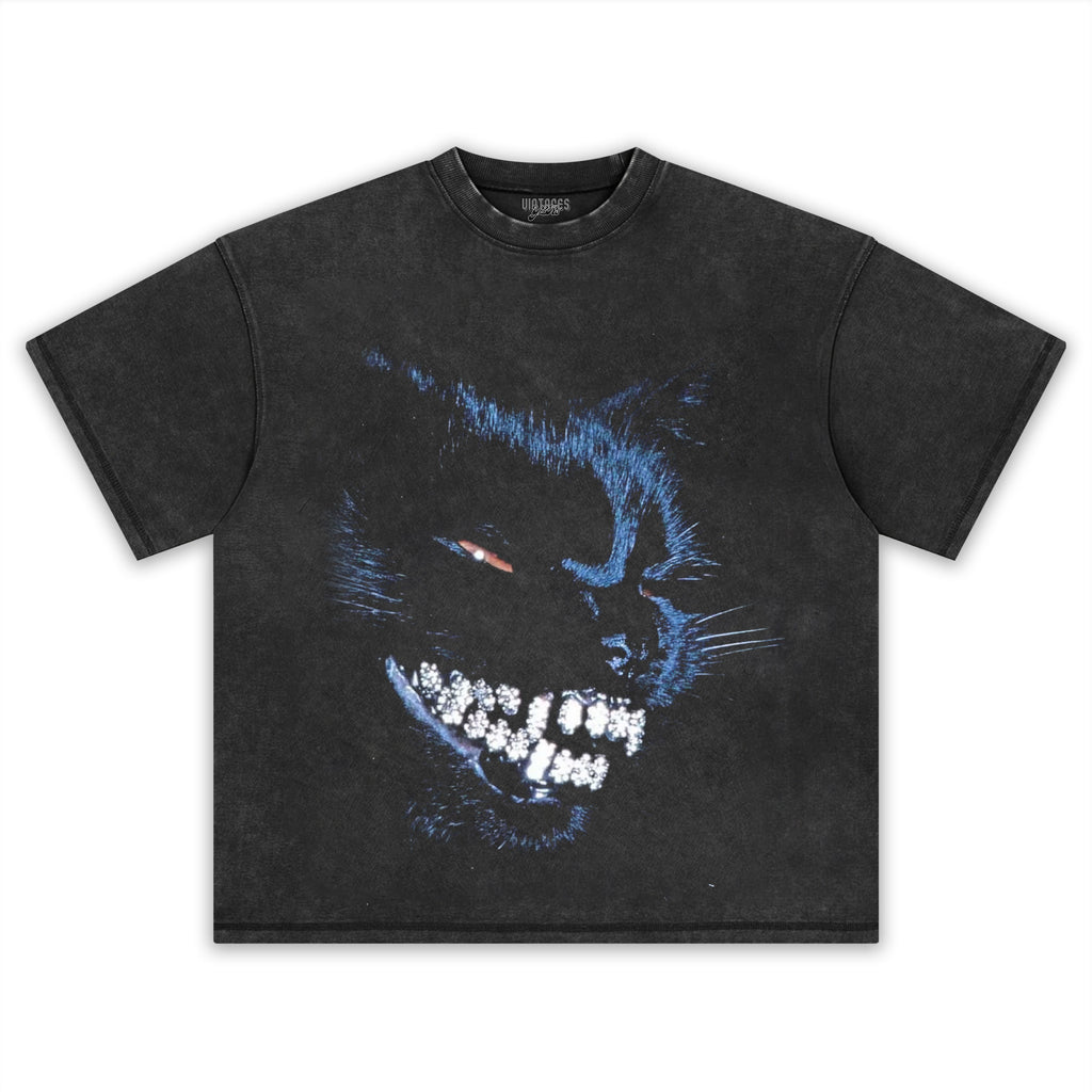 RETRO STREET STYLE & DARK CAT TANK TOP & TEE & LONG SLEEVE & LAYERED LS & HOODIE
