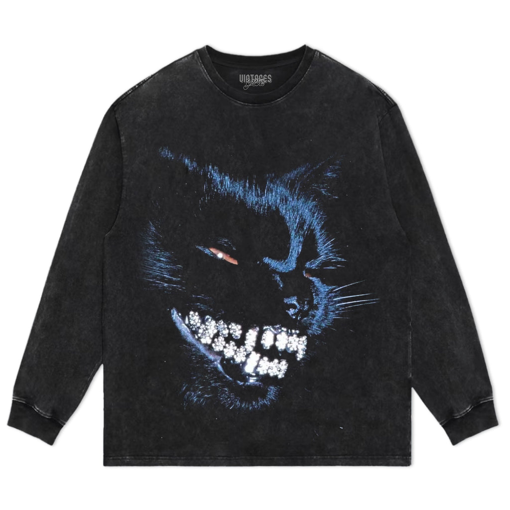 RETRO STREET STYLE & DARK CAT TANK TOP & TEE & LONG SLEEVE & LAYERED LS & HOODIE