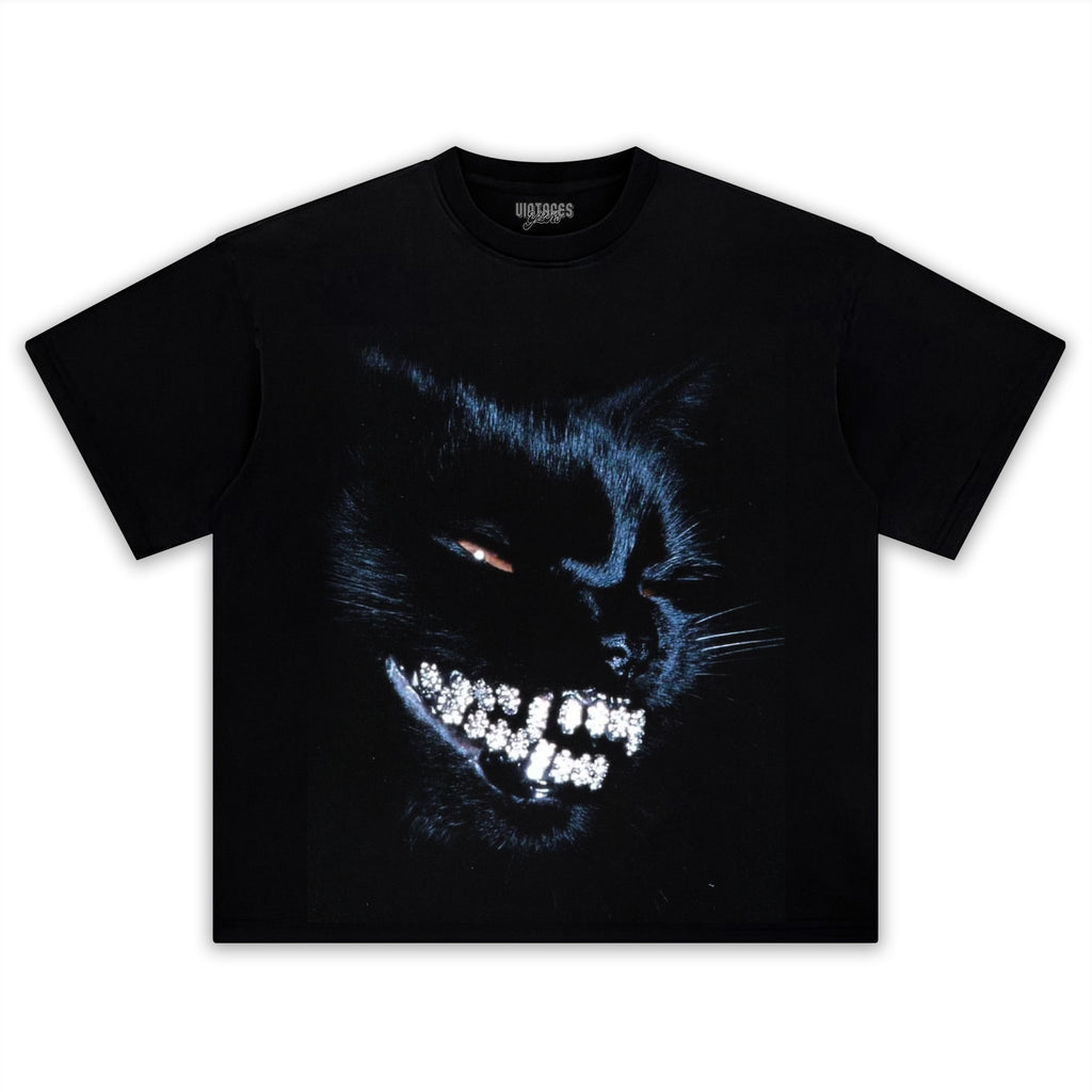 RETRO STREET STYLE & DARK CAT TANK TOP & TEE & LONG SLEEVE & LAYERED LS & HOODIE