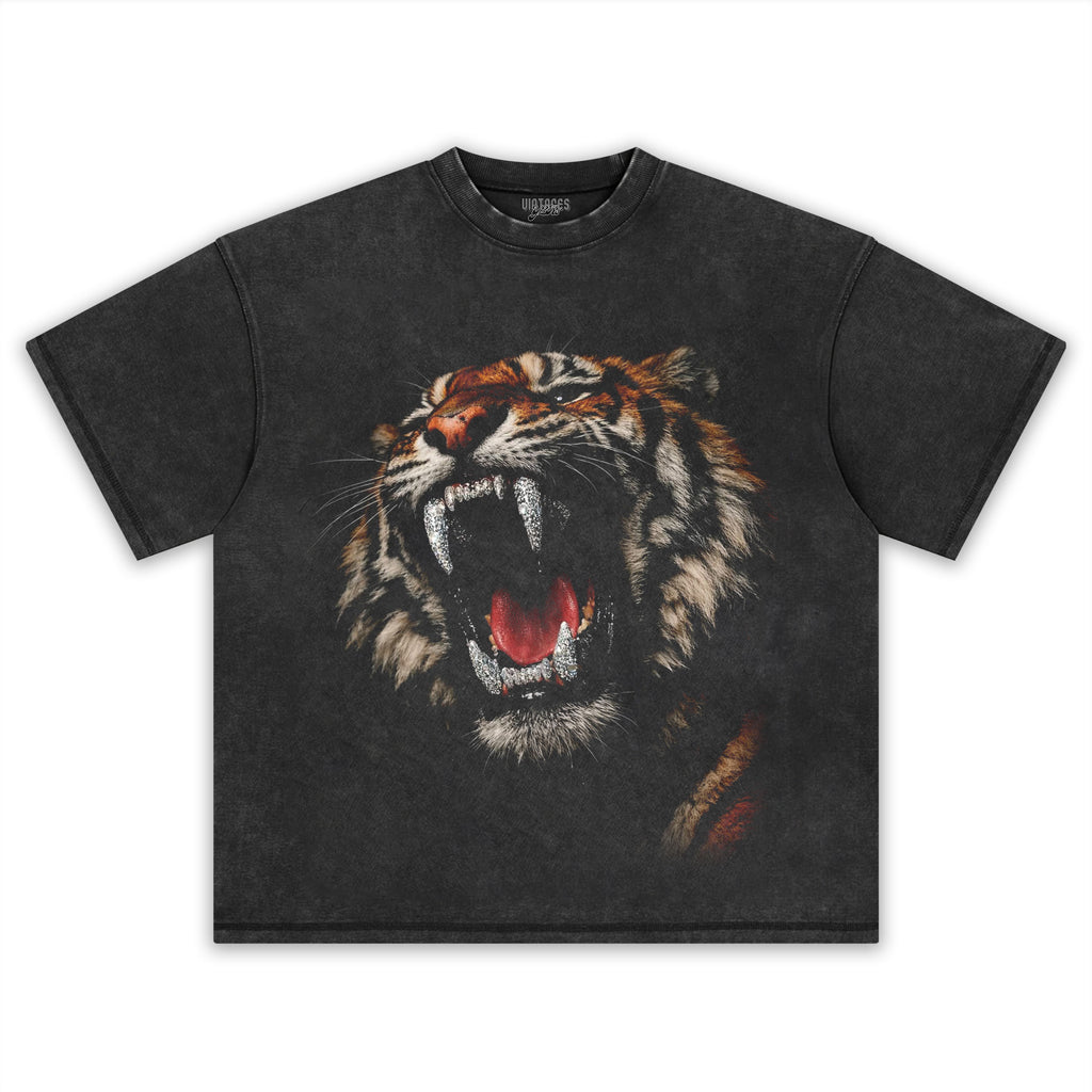 RETRO STREET STYLE & DARK TIGER TANK TOP & TEE & LONG SLEEVE & LAYERED LS & HOODIE