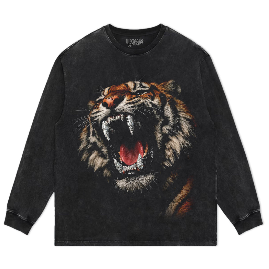 RETRO STREET STYLE & DARK TIGER TANK TOP & TEE & LONG SLEEVE & LAYERED LS & HOODIE