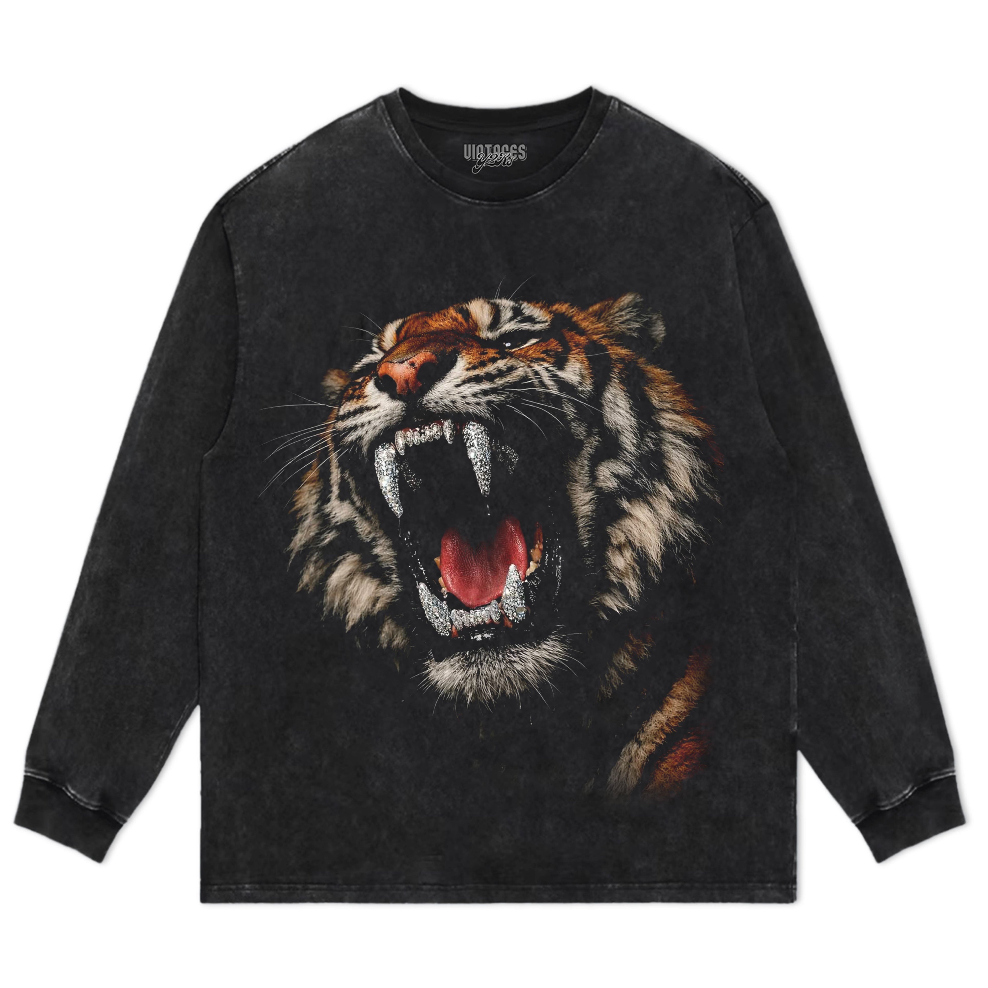 RETRO STREET STYLE & DARK TIGER TANK TOP & TEE & LONG SLEEVE & LAYERED LS & HOODIE