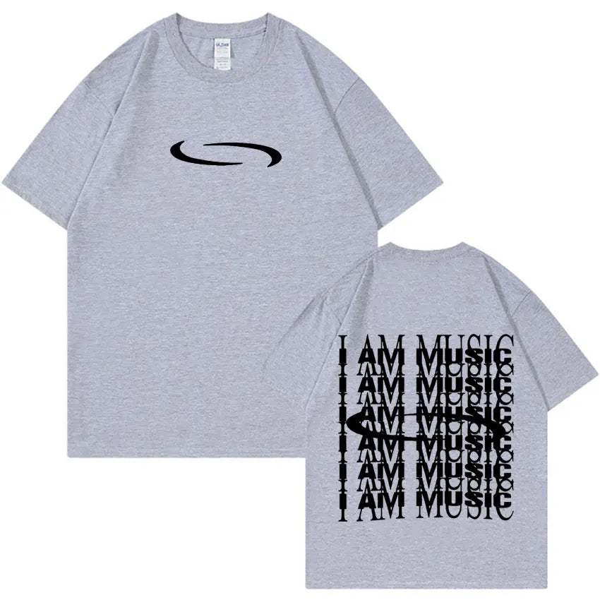 PlayBoi Carti „I'm Music“-T-Shirt, Opium Ken Carson Tour, Rap-Mode, Hip-Hop-Oversize-T-Shirts