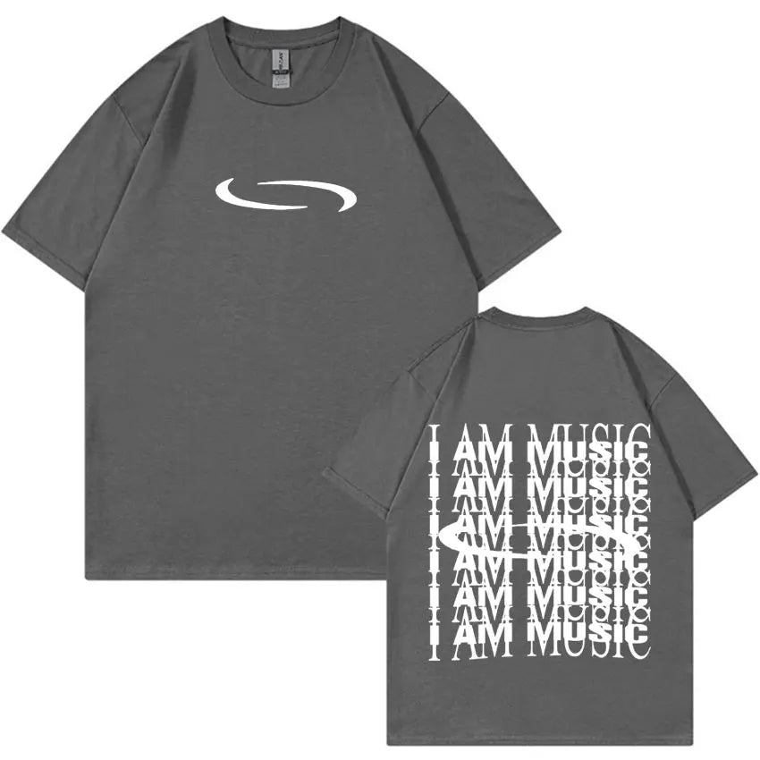 PlayBoi Carti „I'm Music“-T-Shirt, Opium Ken Carson Tour, Rap-Mode, Hip-Hop-Oversize-T-Shirts