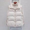 Insulating Women Vest - Loose Puffer, Polyester, Winter