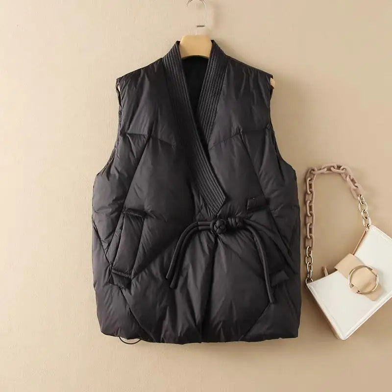 Insulating Womens Vest - Cropped Quilted, Streetwear
