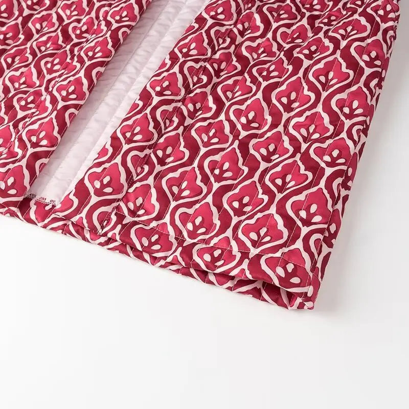 Insulating Women’s Quilted Vest - Loose Open Stitch, Cotton