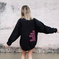Oversized Damen-Hoodie – Rückendruck, Baumwolle, Alltagstauglich