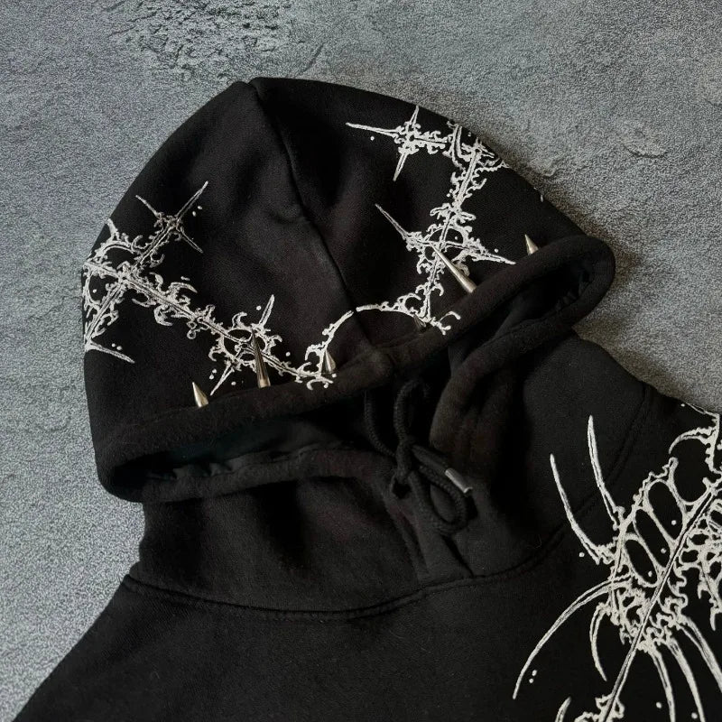 Oversized Unisex Hoodie - Cropped Relaxed Cotton Streetwear