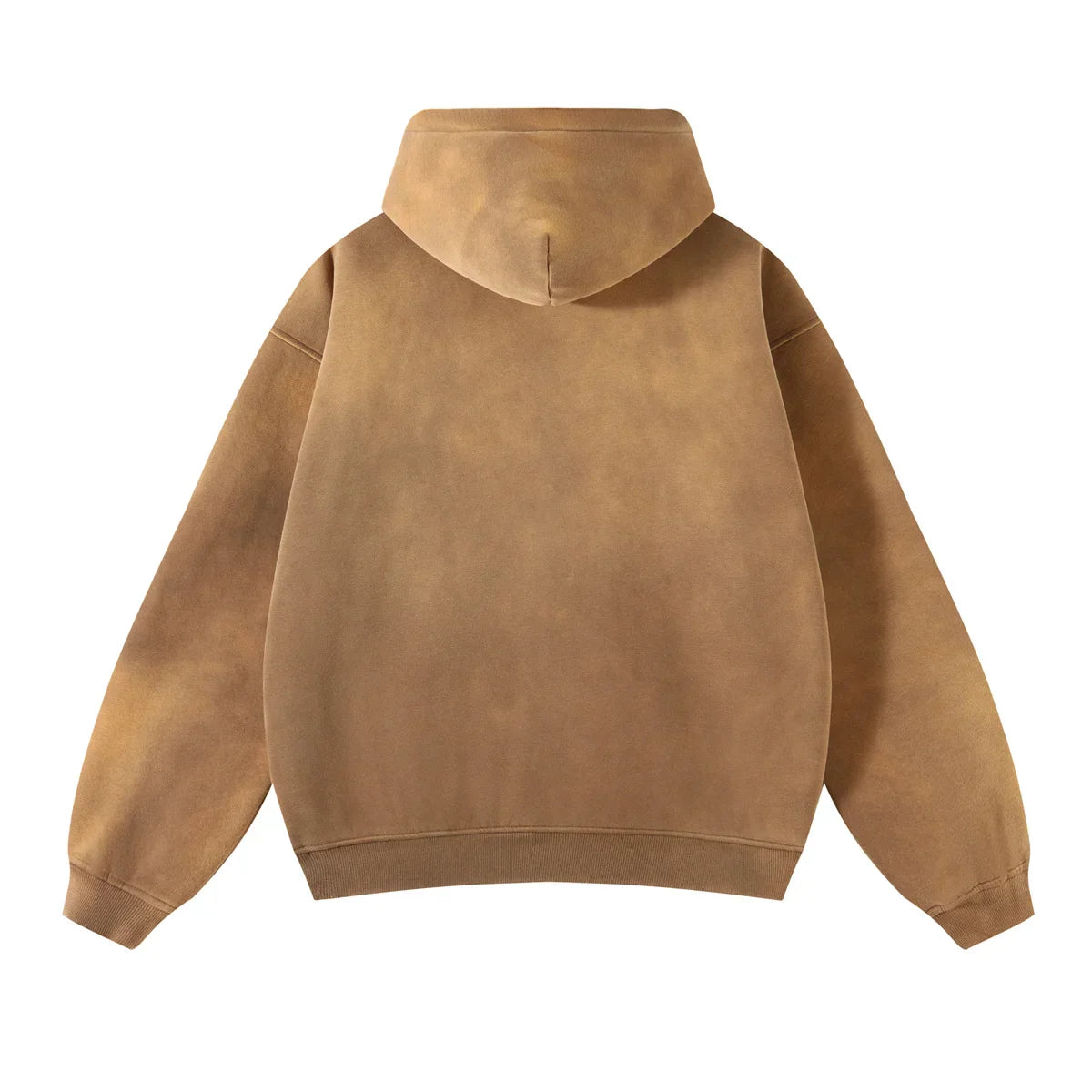 Warmer, lässiger Herren-Kapuzenpullover mit Reißverschluss – Oversize, Plüsch, Winter