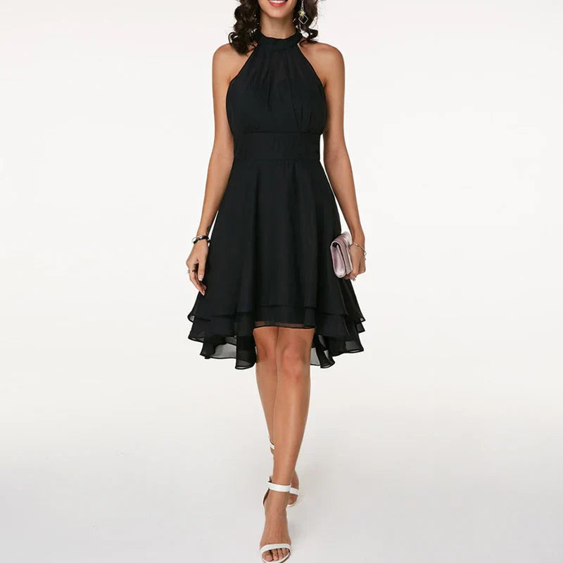 Elegant Women's Ruffled Dress for Summer and Formal Occasions - Lightweight and Comfortable