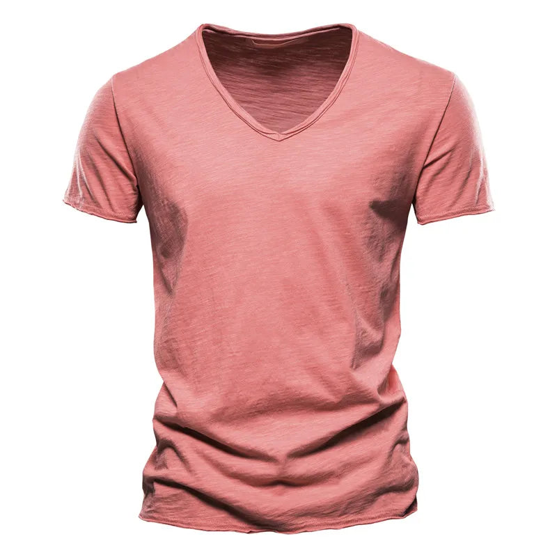 Lightweight Cotton Summer Men's Shirt, Breathable Casual Wear, Wrinkle-Resistant, Soft Touch, Available in Various Colors