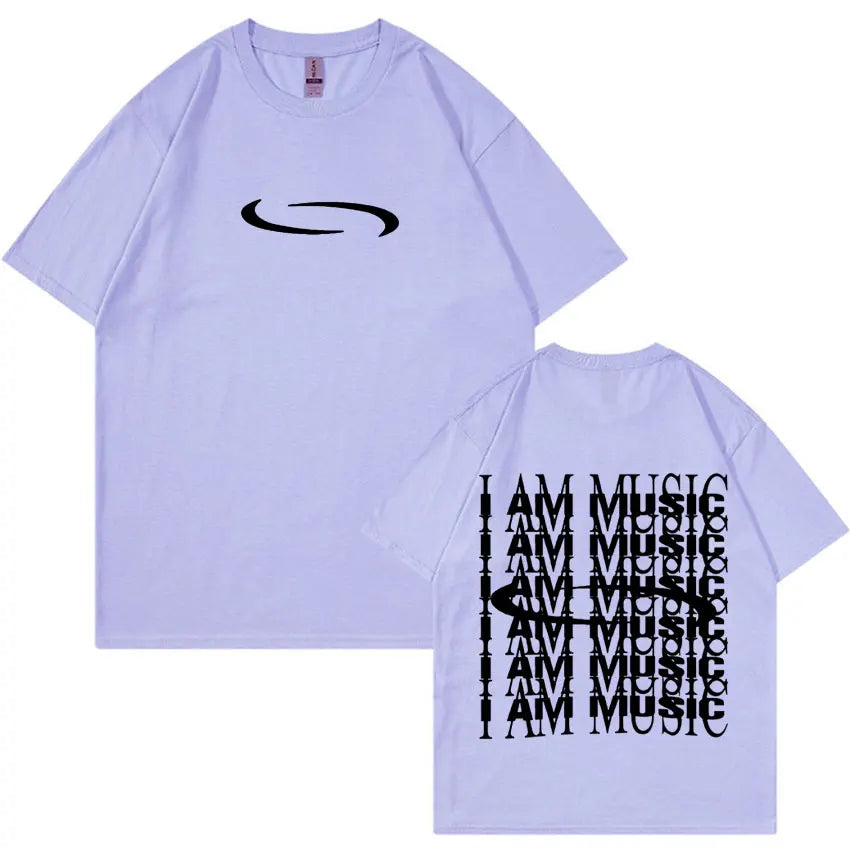 PlayBoi Carti ''I'm Music T-shirt'' Opium Ken Carson Tour Rap Fashion Hip Hop Oversized Tees